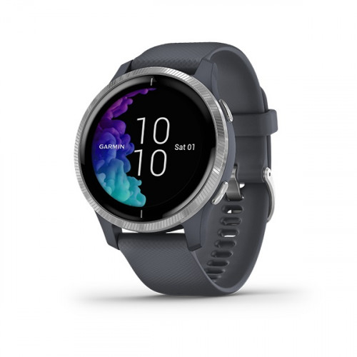Garmin Venu Smart Watch Granite Blue/ Silver