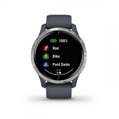 Garmin Venu Smart Watch Granite Blue/ Silver