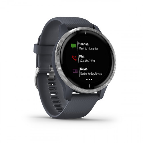 Garmin Venu Smart Watch Granite Blue/ Silver