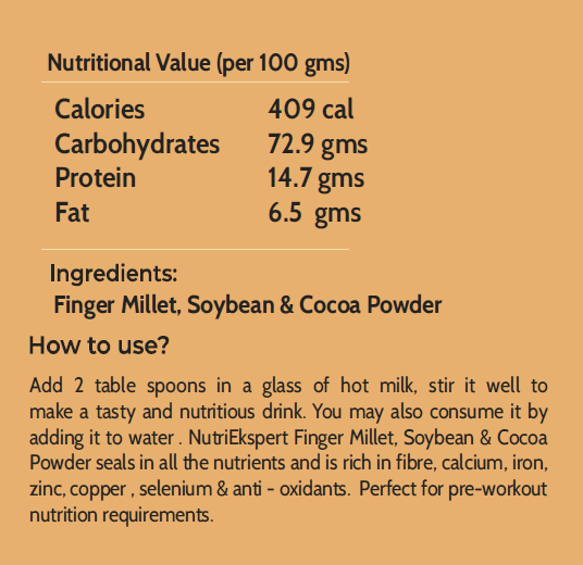 NutriEkspert- Finger Millet, Soybean & Coca Mix Super Drink