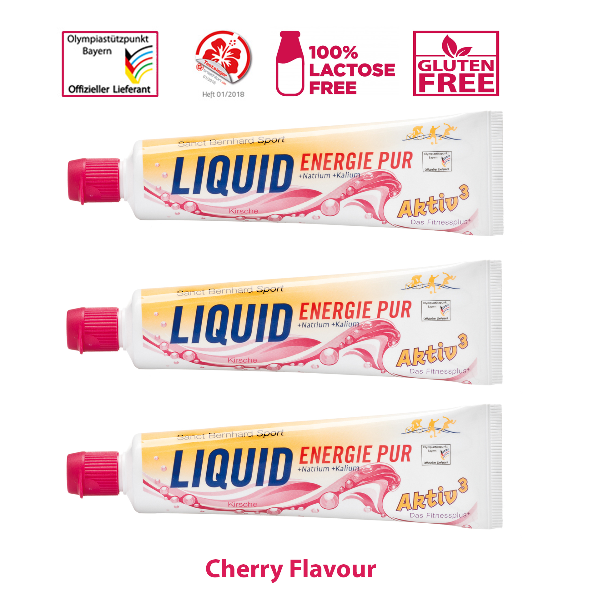 Aktiv³ Sports Energy Gel Cherry- 3 Tubes