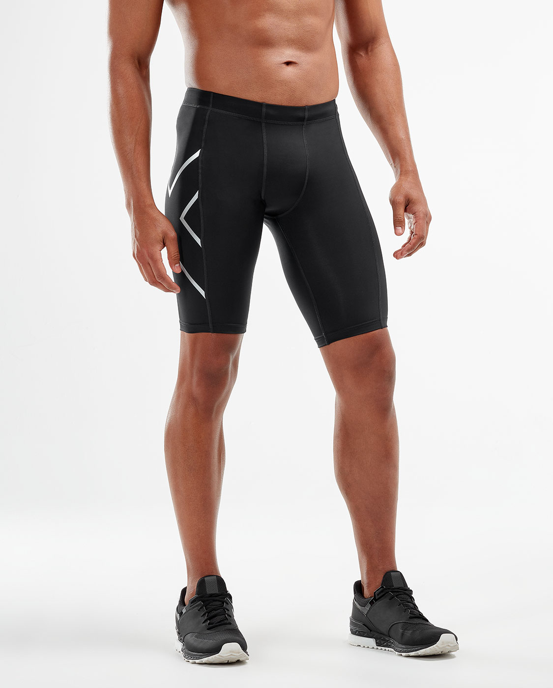 2XU Men's Compression Shorts - Black/Silver