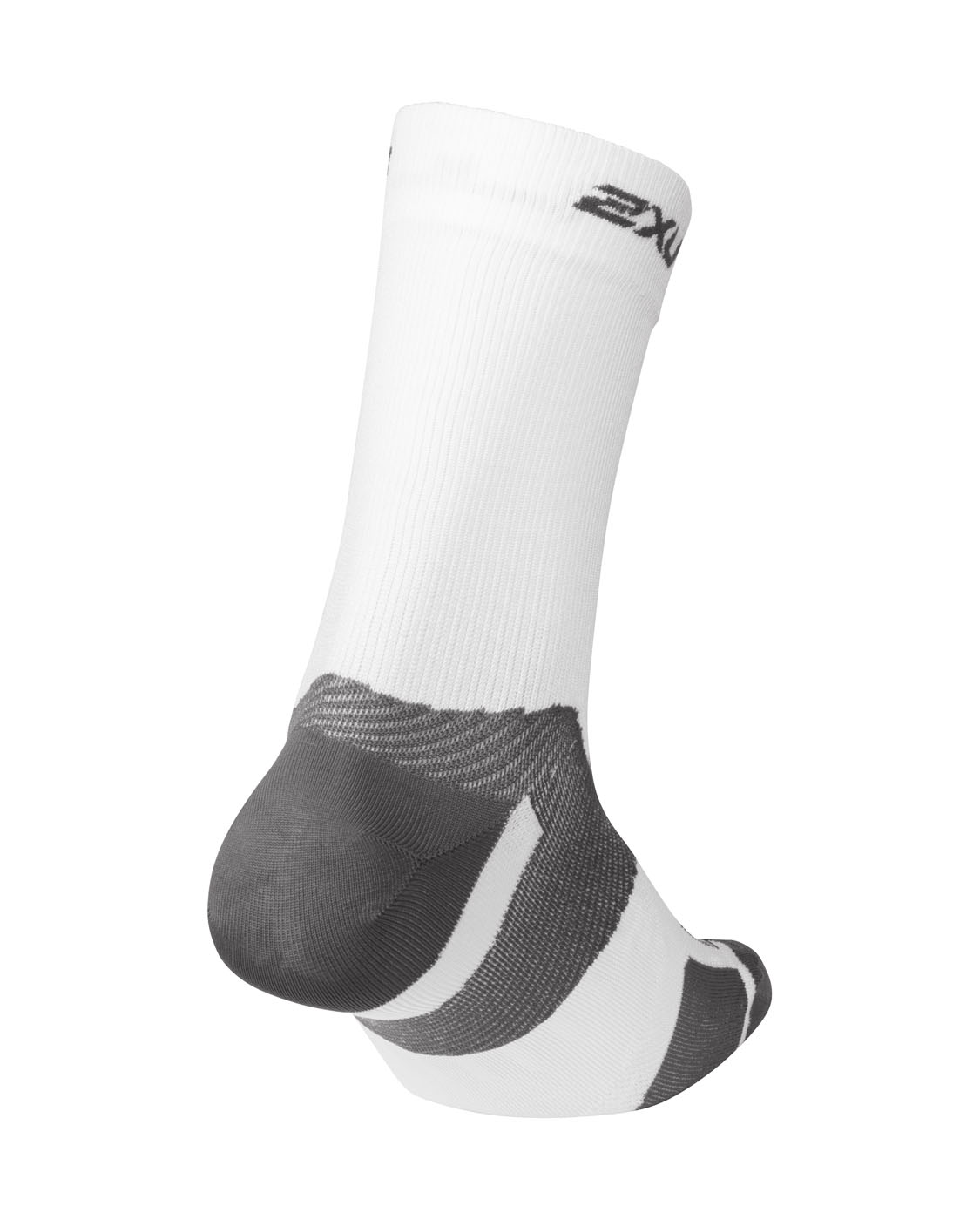 2XU Unisex Vectr Ultralight Crew Socks - White/Grey