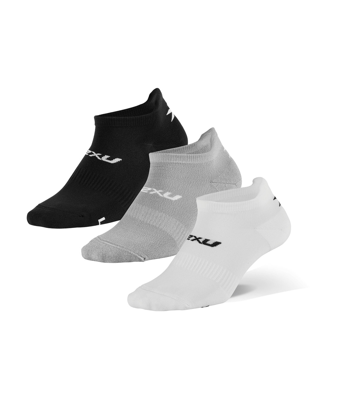 2XU Unisex Ankle Sock 3 Pack - Three Color