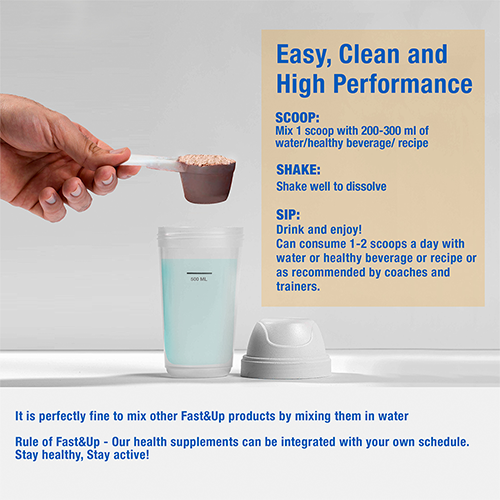 Fast&Up 100% Whey Isolate & Hydrolysate Whey Protein (Creamy Coffee, 15 Servings) - 24g Protein, 5.5