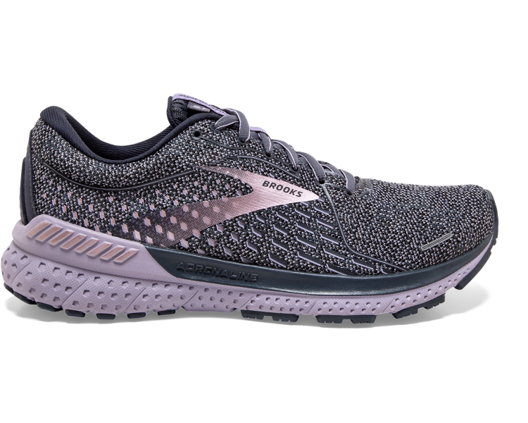 Brooks Adrenaline GTS 21 Womens Running Shoes-Ombre/Lavender/Metallic
