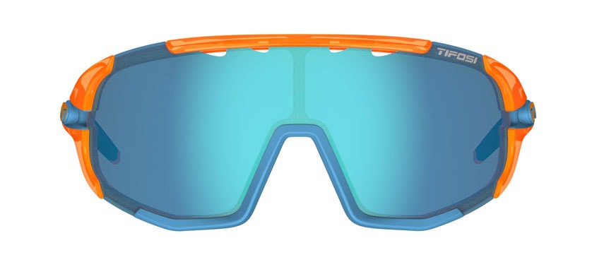 TIFOSI SLEDGE | CRYSTAL ORANGE - Clarion Blue/AC Red/Clear