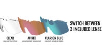 TIFOSI SLEDGE | CRYSTAL ORANGE - Clarion Blue/AC Red/Clear