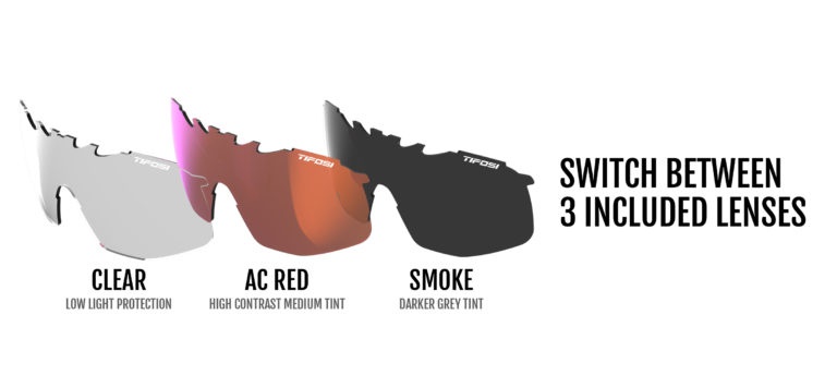 Tifosi Sledge Matte Black Smoke - Smoke/AC Red/Clear