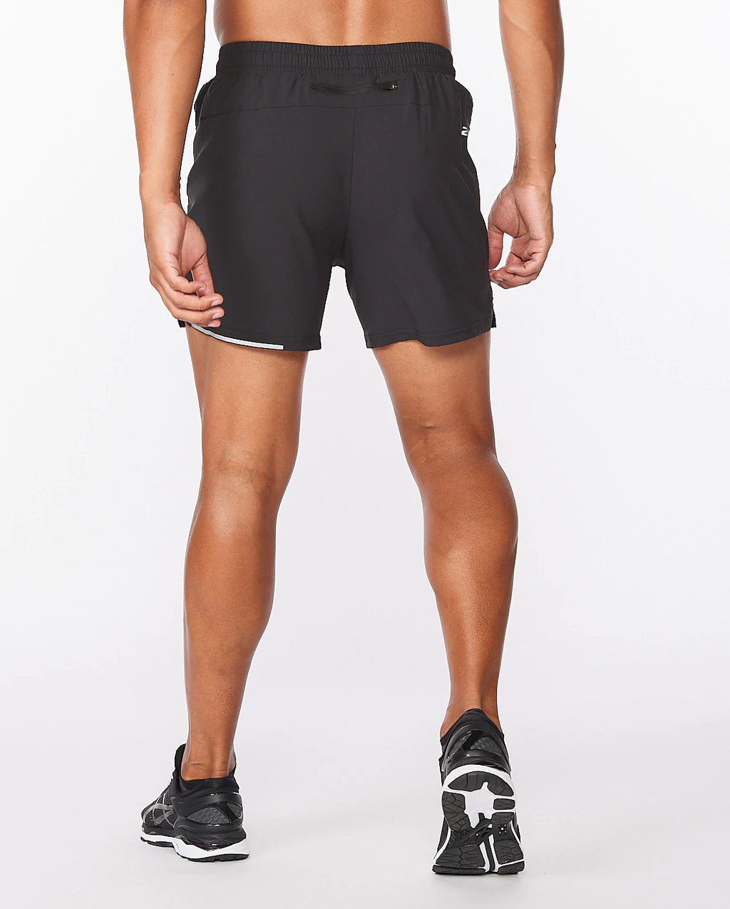 2XU Men's Aero 5 Inch Shorts Black/Silver