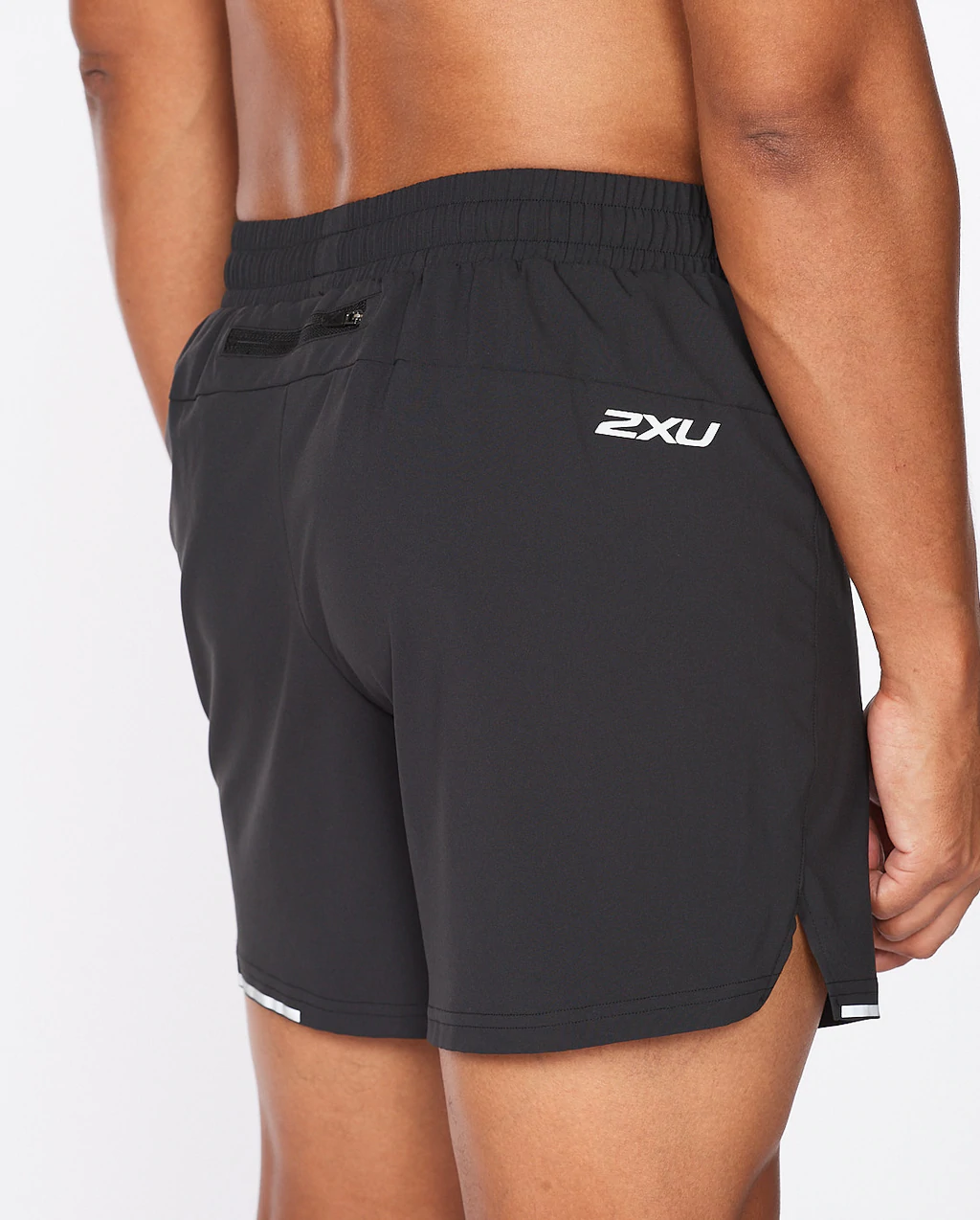 2XU Men's Aero 5 Inch Shorts Black/Silver