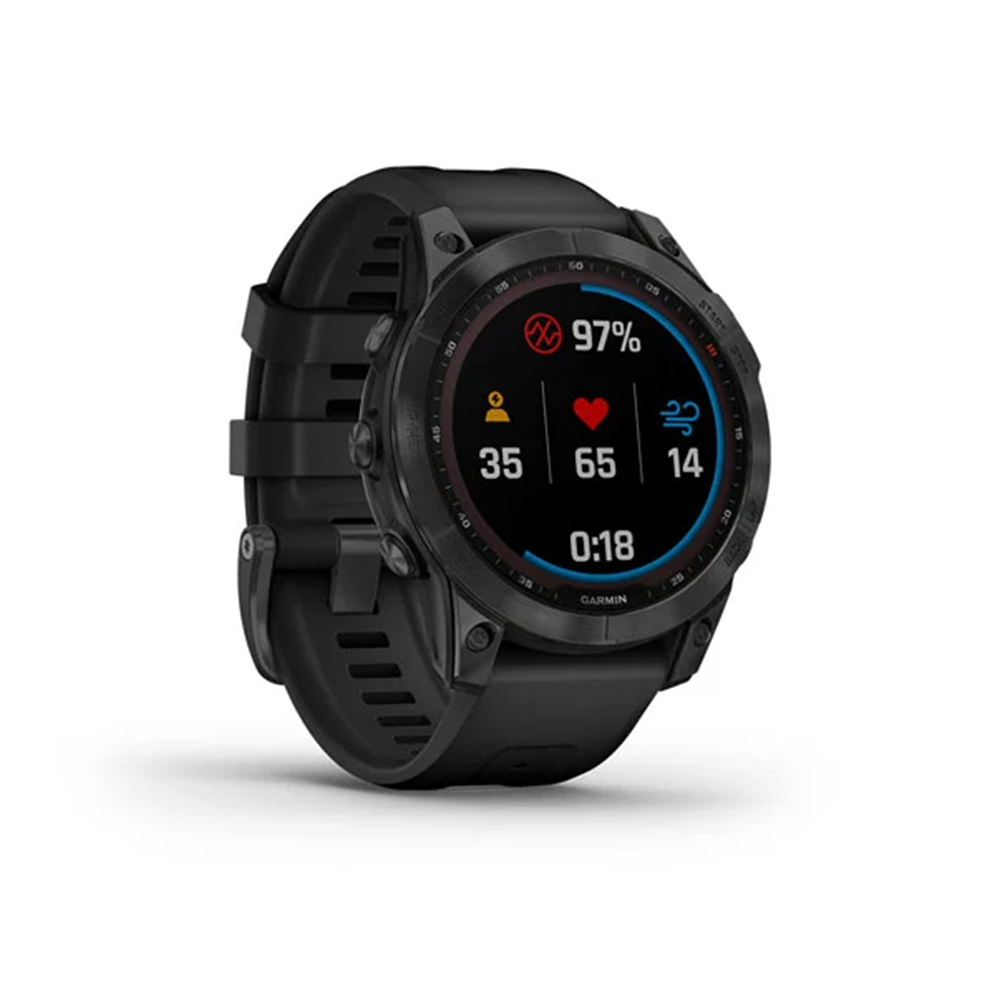 Garmin Smart Watch Fenix 7 Solar (Slate Grey With Black Band)