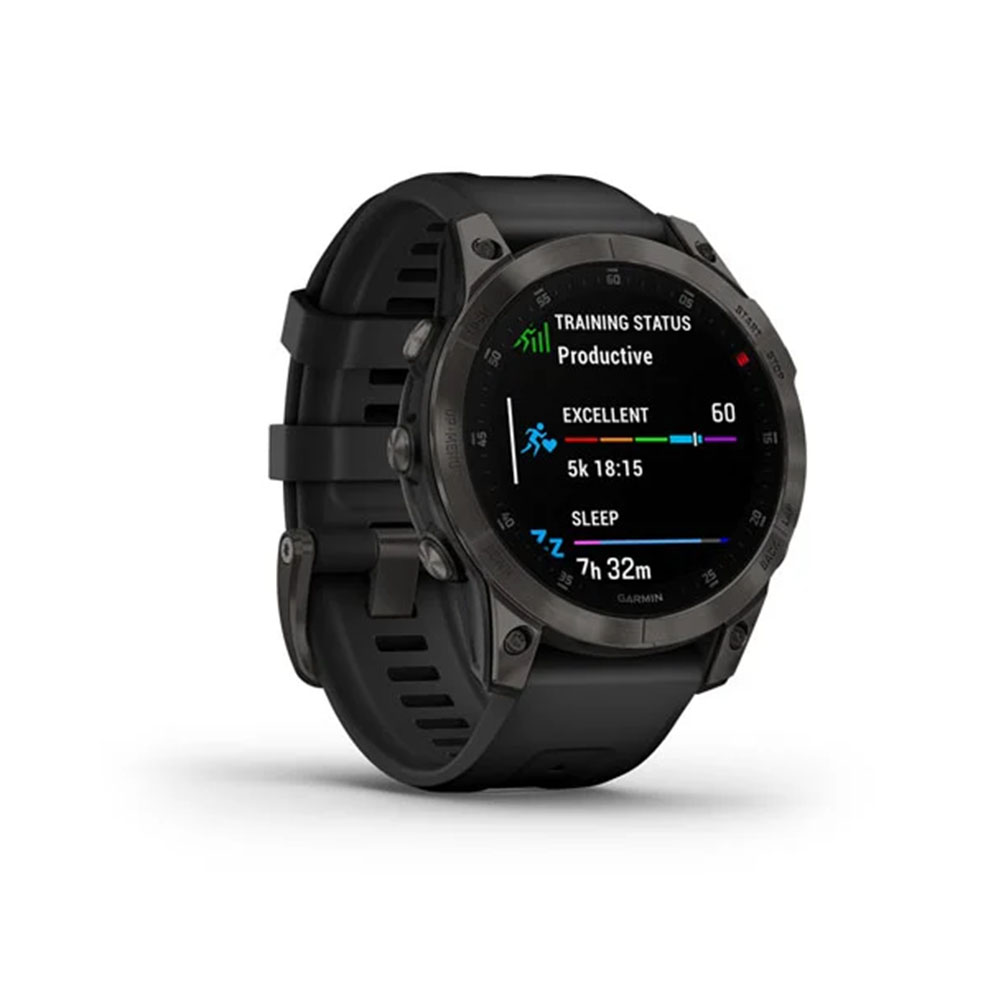 Garmin Smart Watch Epix Gen 2 Black Carbon Gray Dlc Silicone Band