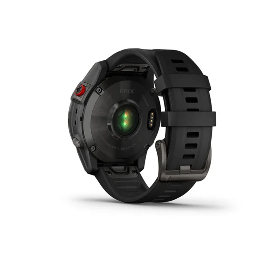 Garmin Smart Watch Epix Gen 2 Black Carbon Gray Dlc Silicone Band