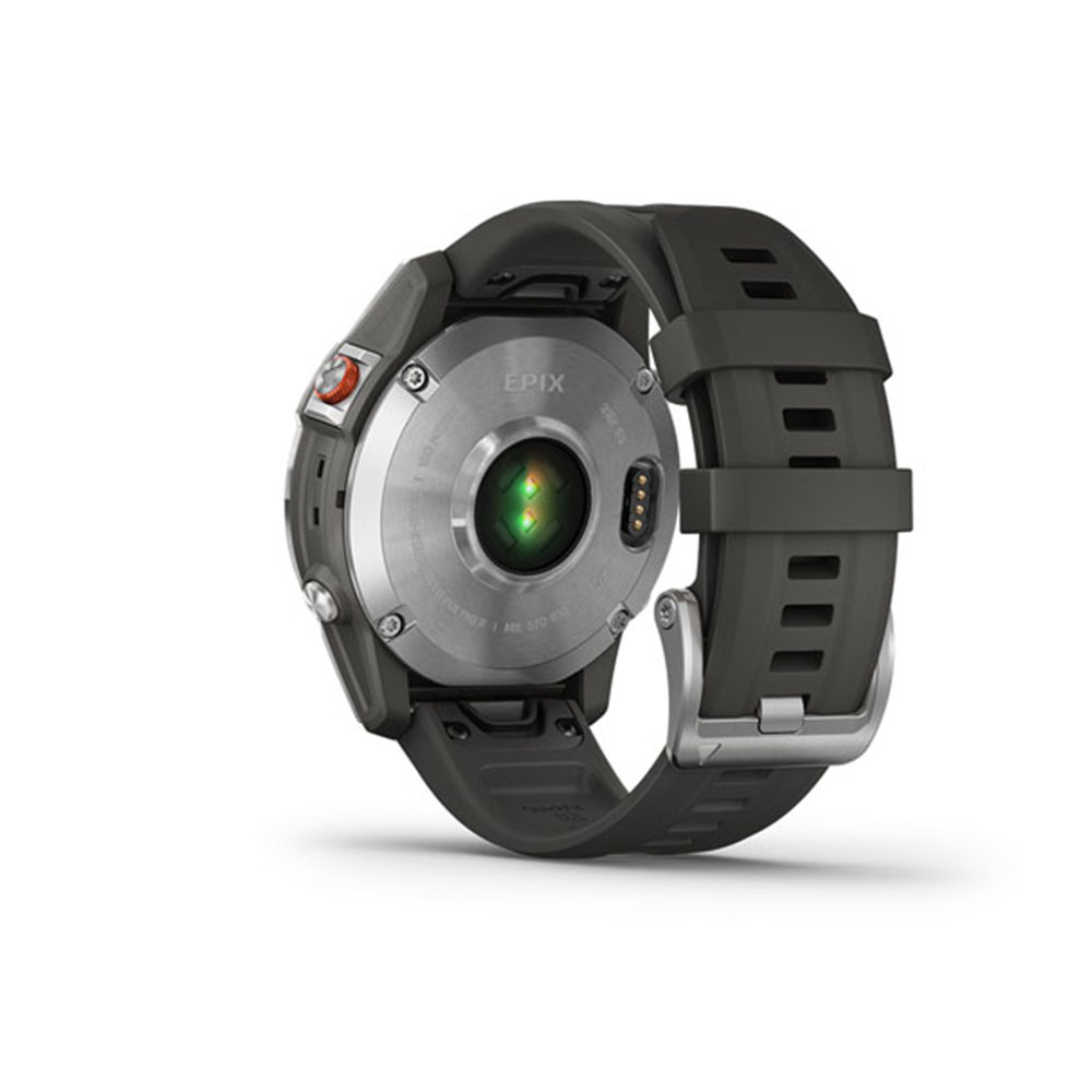 Garmin Smart Watch Epix Gen 2 Slate Steel Silicone Band