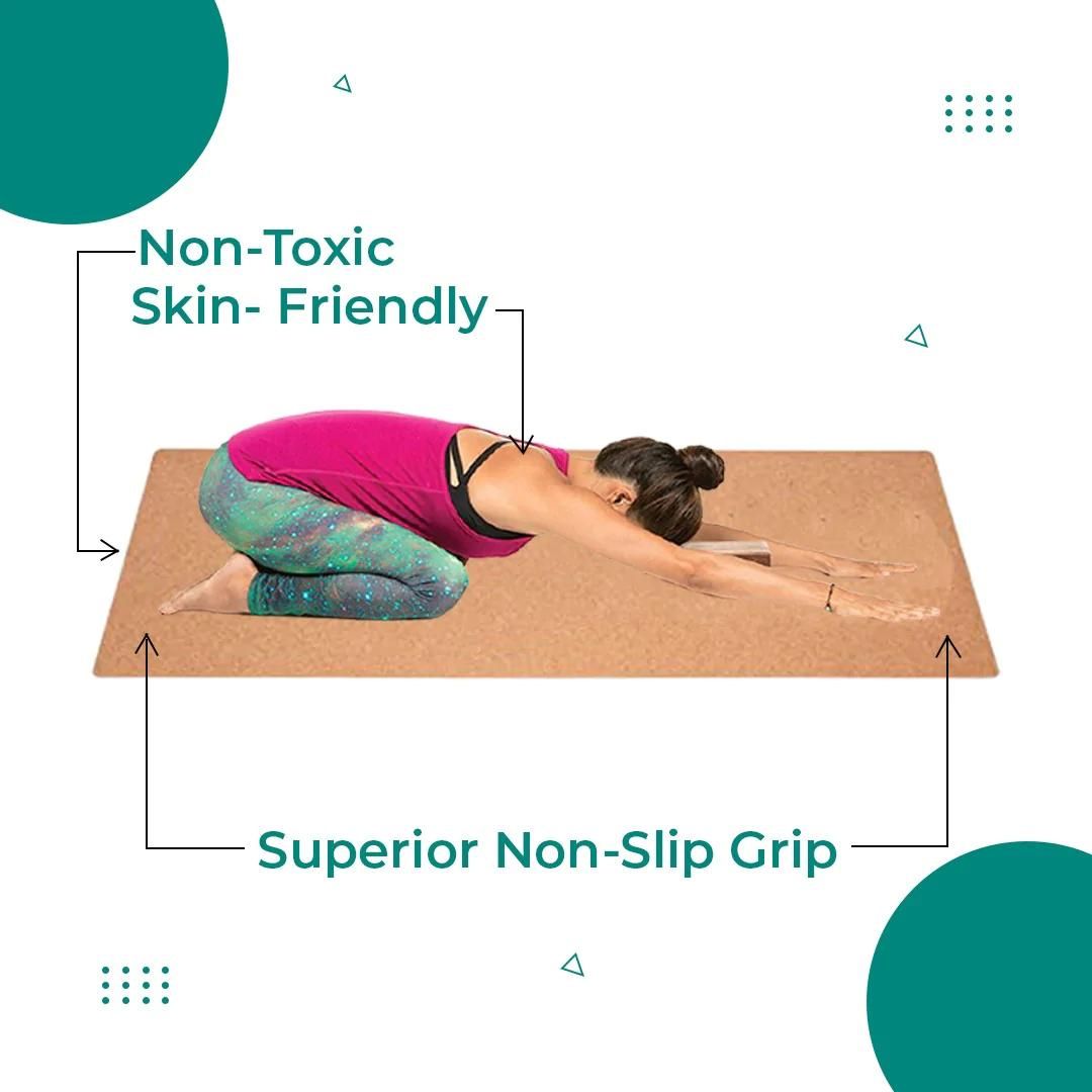 Cork Yoga Mats-Printed-Yoga Girls Yoga Mat - Latex Base Grip 