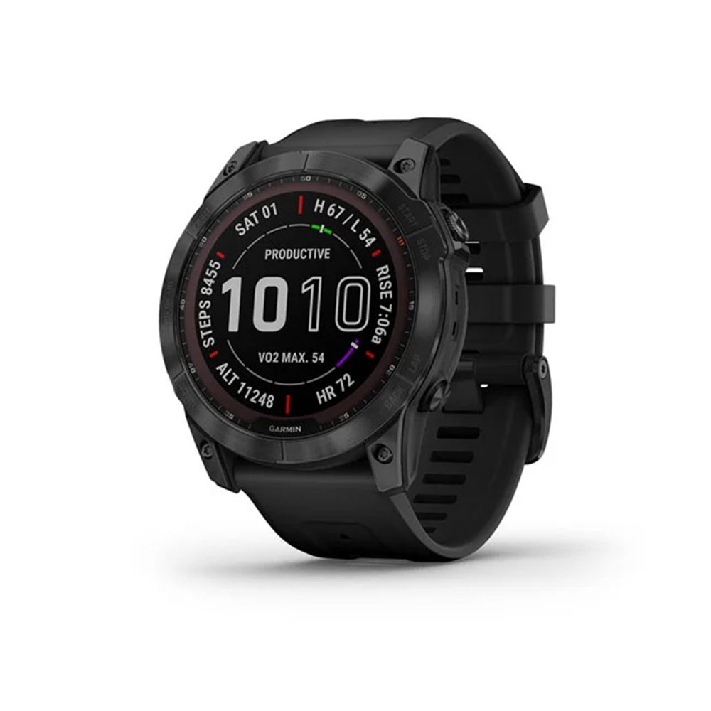 Garmin Smart Watch Fenix 7X Solar (Sapphire, Black Ti W