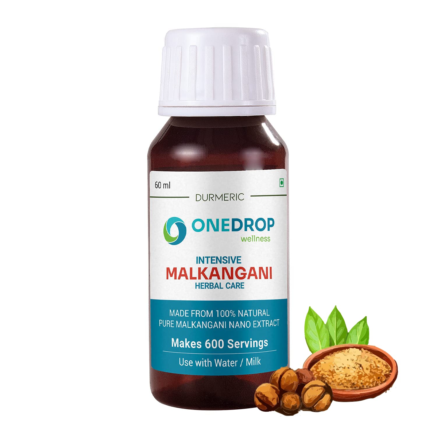 Durmeric Onedrop Intensive Malkangani Herbal Drops - 60 Ml