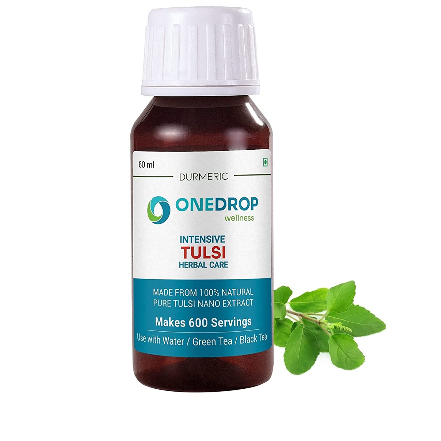 Durmeric Onedrop Tulsi Holy Basil Herbal Care Drops - 60 Ml