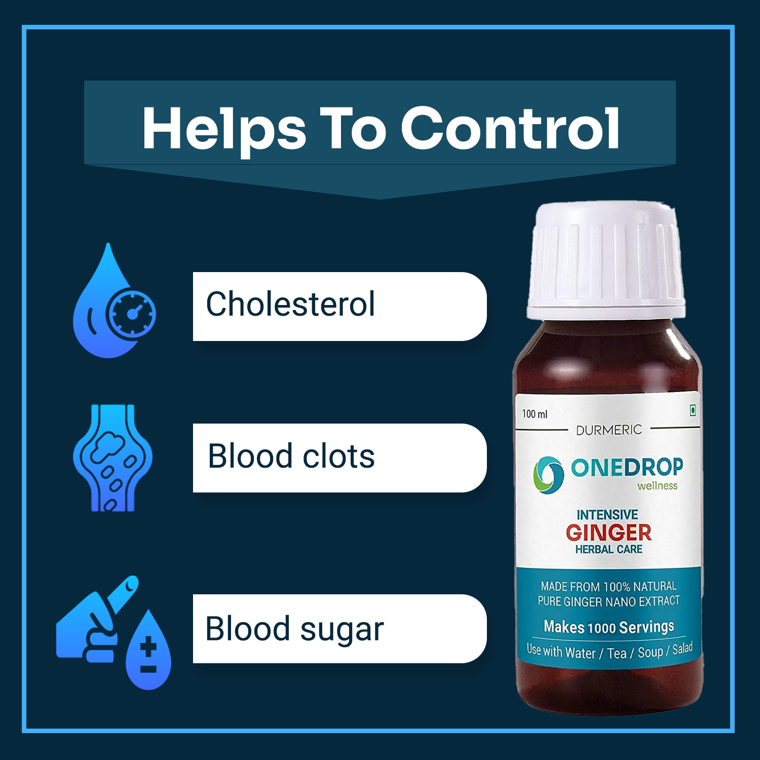 Durmeric Onedrop Intensive Ginger Herbal Drops - 100 Ml