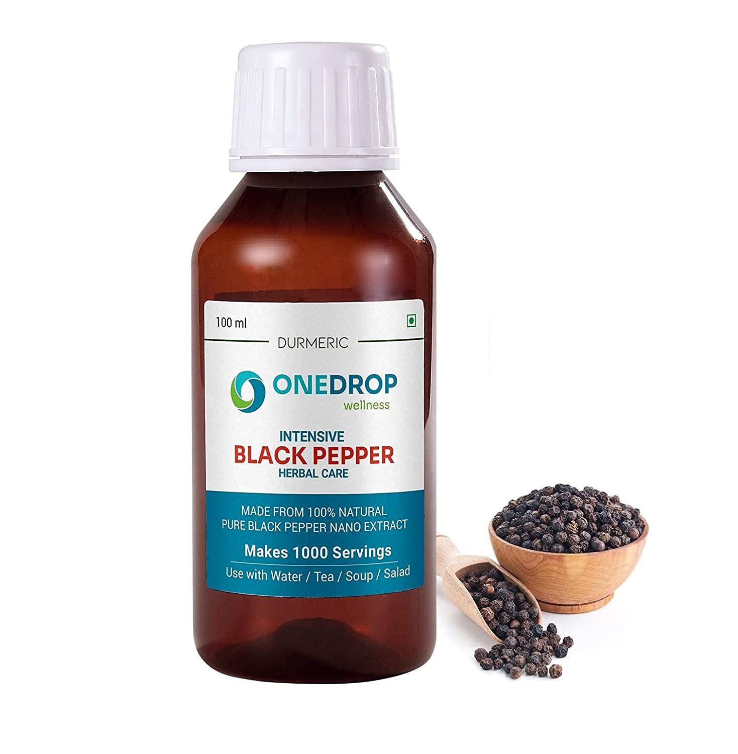 Durmeric Onedrop Intensive Black Pepper Herbal Care Drops - 100 Ml