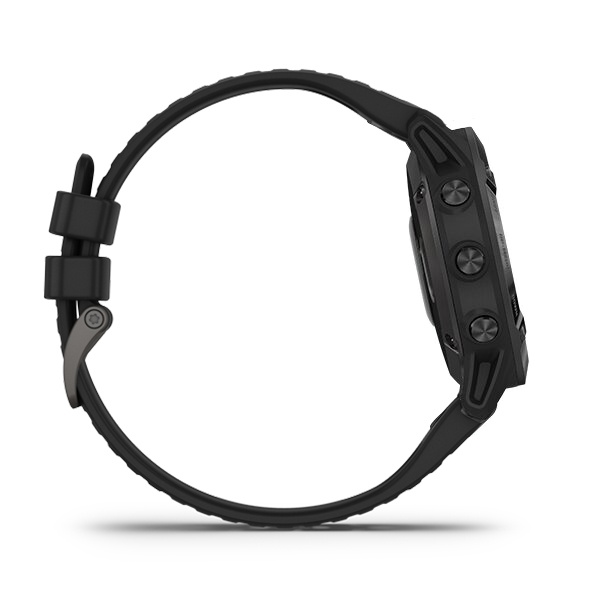 Garmin Fēnix 6 Black DLC With Black Silicon Band