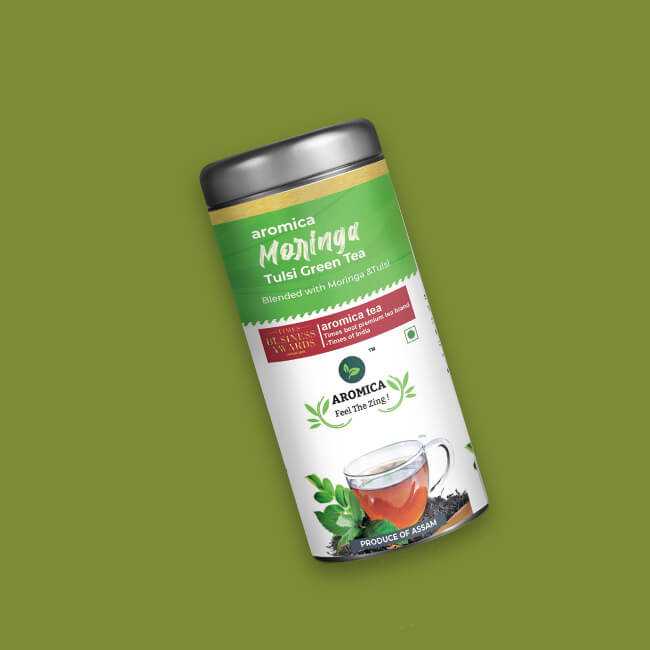 Aromica Moringa Tulsi Green Tea- 100gm