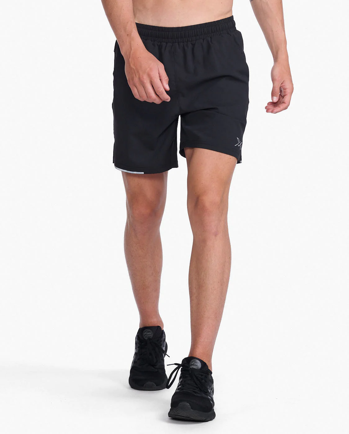 2XU Aero 7 Inch Shorts Black/Silver Reflective
