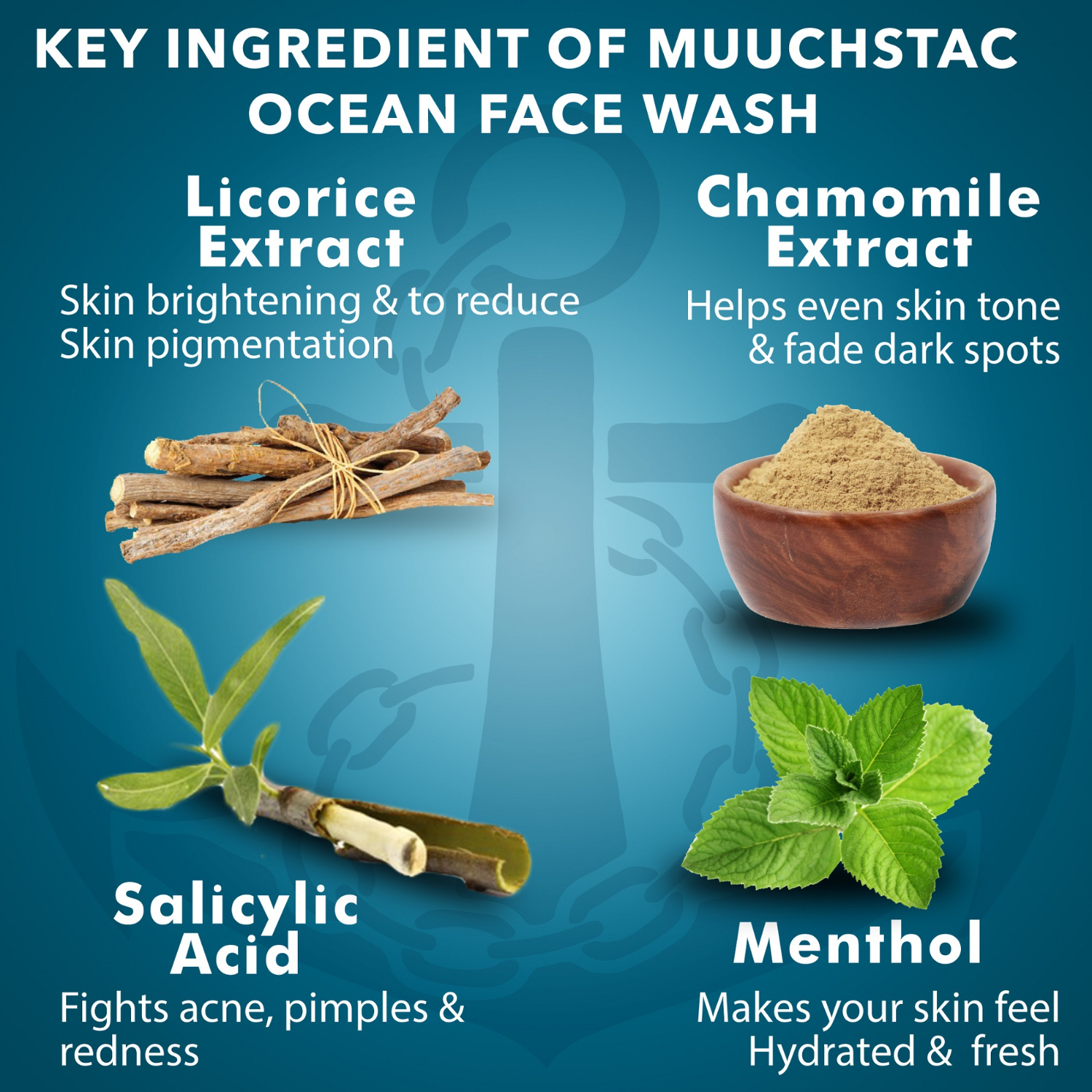 Muuchstac Ocean Face Wash For Men ( All Type )