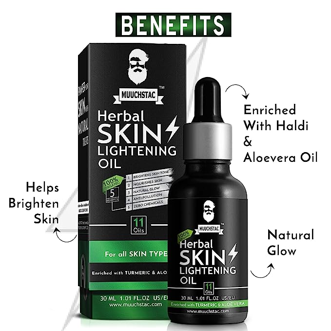Muuchstac Combo - Herbal Skin Lightening Oil 30 Ml And Sea Breeze Foam Face Wash