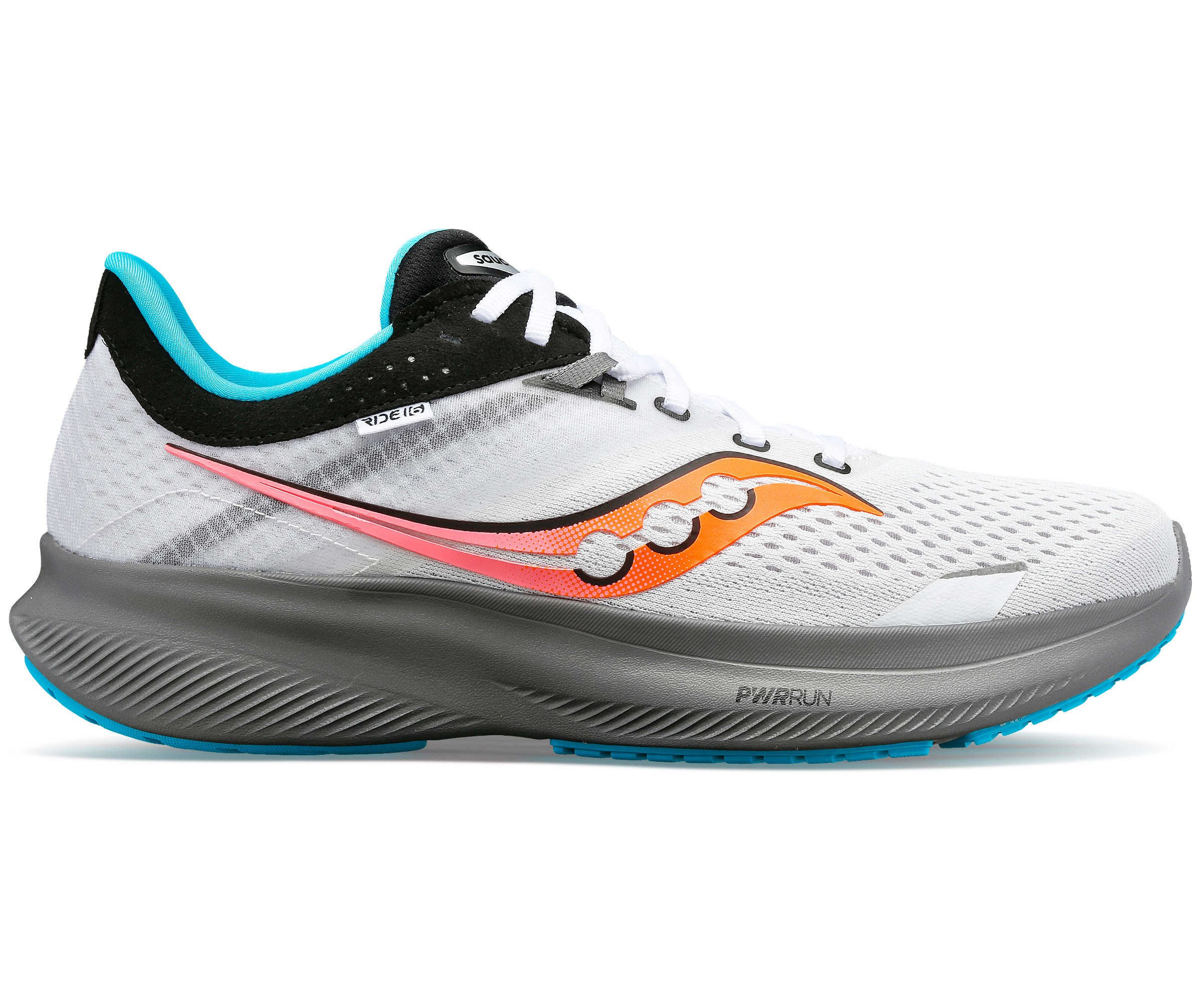 Saucony Men's Ride 16 WHITE/GRAVEL