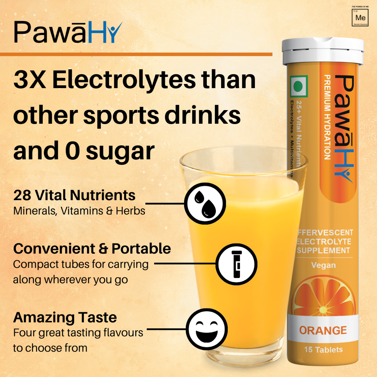 PawaHy Advanced Hydration- Combo Pack Of 4 Tubes (60 Tablets)