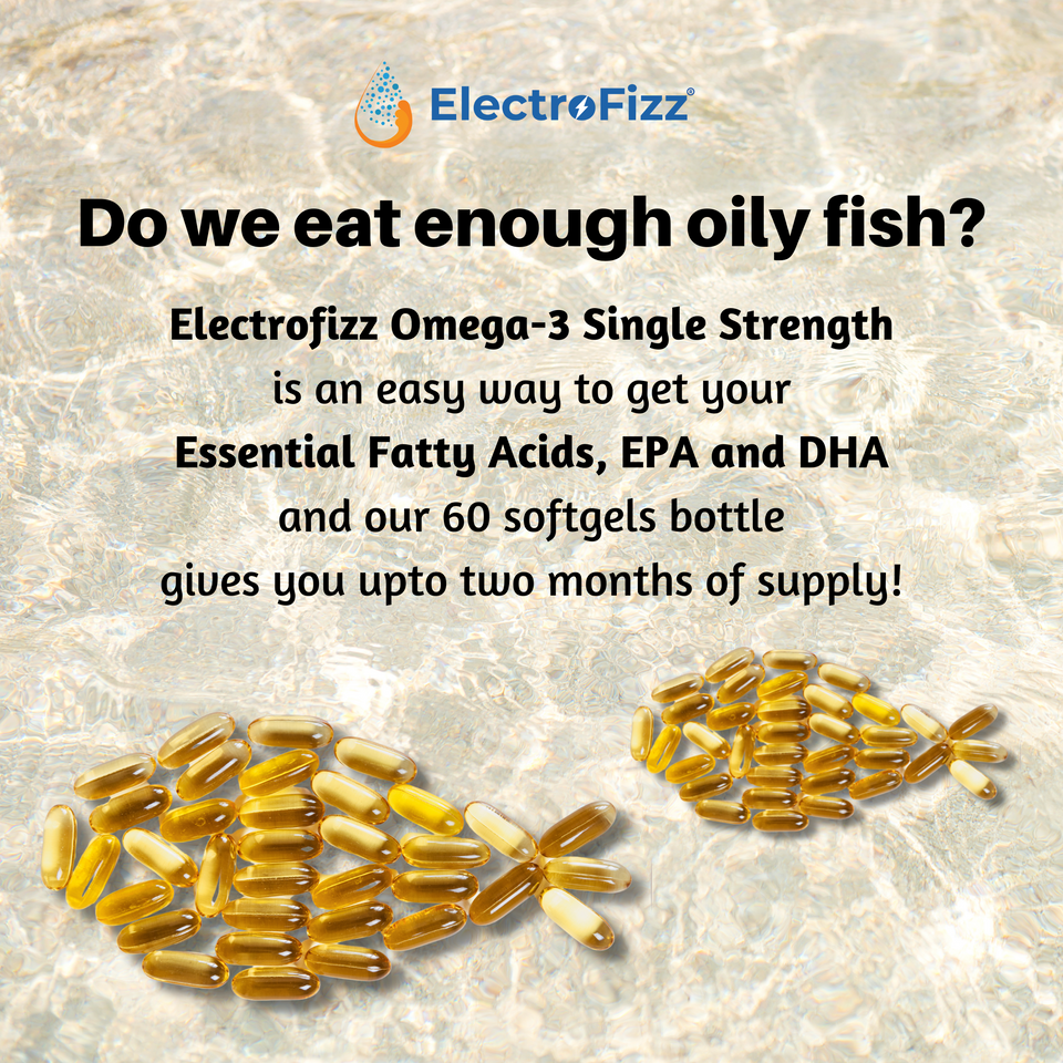 ElectroFizz Premium Fish Oil Capsule(1000mg Omega 3 With 180 Mg EPA) Fish Oil 60 Softgels  