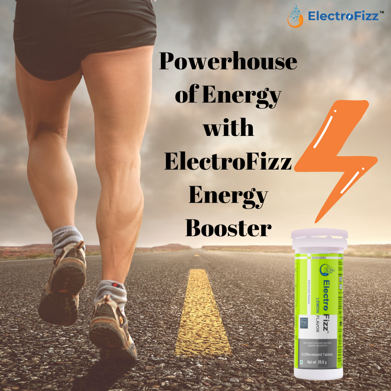ElectroFizz Electrolyte Energy Drink - Lemon Flavor