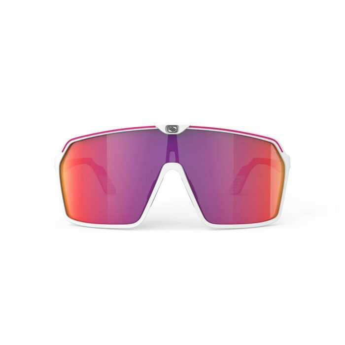 Rudy Project Spinshield White/Pink Fluo Matte – Multilaser Red