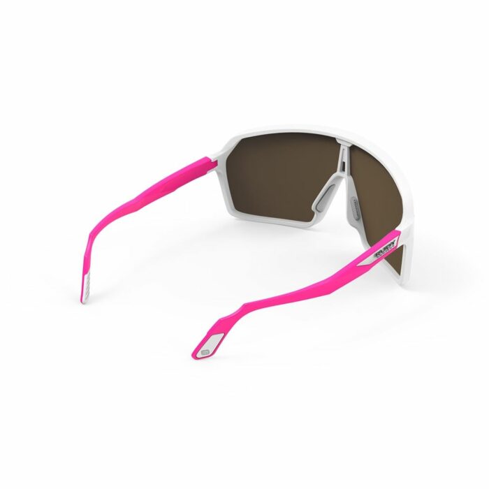 Rudy Project Spinshield White/Pink Fluo Matte – Multilaser Red