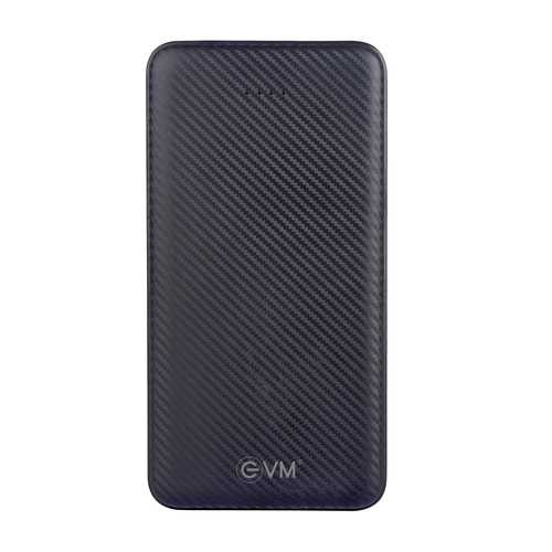 EKMATRA EVM White Enzest 10000 MAh Powerbank EK1216 Black