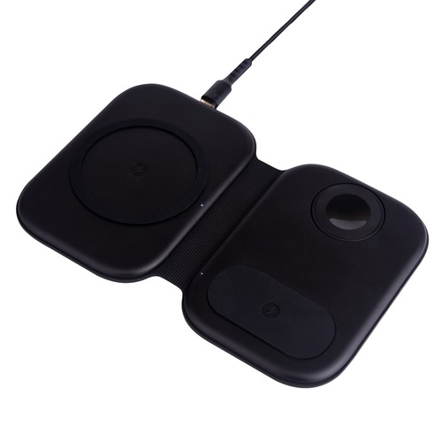 EKMATRA EVM Black Enpad 3 In 1 Wireless Charging Station 