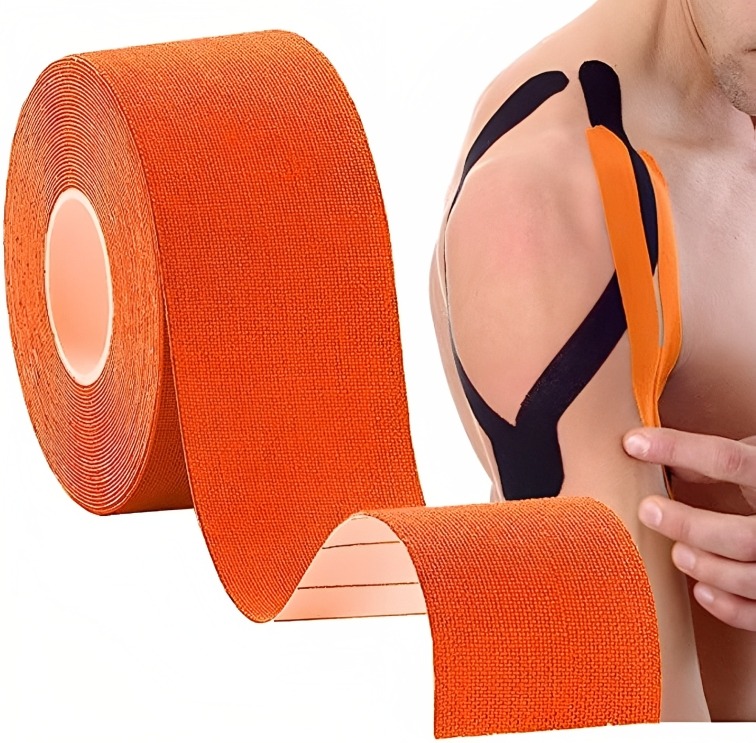 Healthtrek Therapeutic & Sports Kinesiology Tape - 5 Metre X 5 Centimetre (Assorted Color, 1 Pcs))