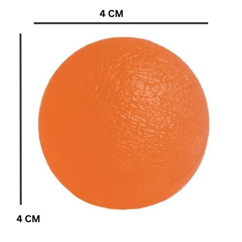 Healthtrek Stress Gel Exercise Ball (Orange, Pack Of 1)