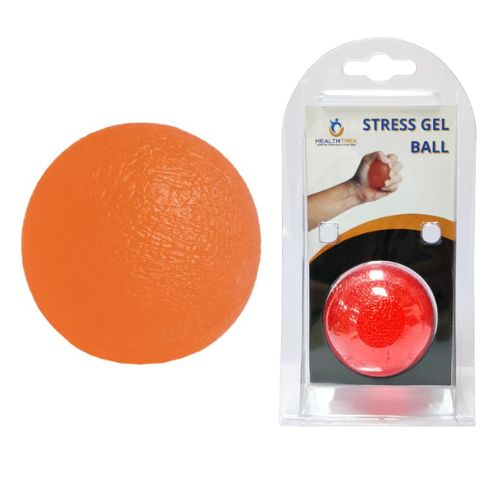 Healthtrek Stress Gel Exercise Ball (Orange, Pack Of 1)