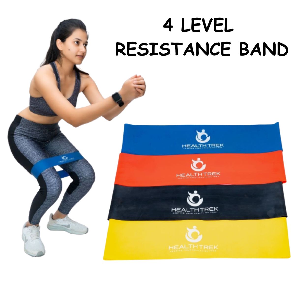 Healthtrek  4 Level Resistance Loop Bands  