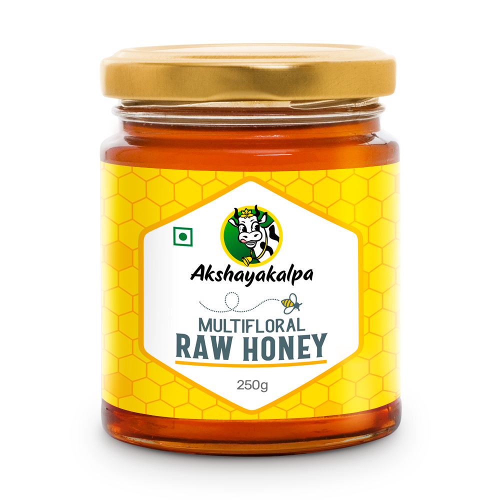 Akshayakalpa Multifloral Raw Honey 250 Gms