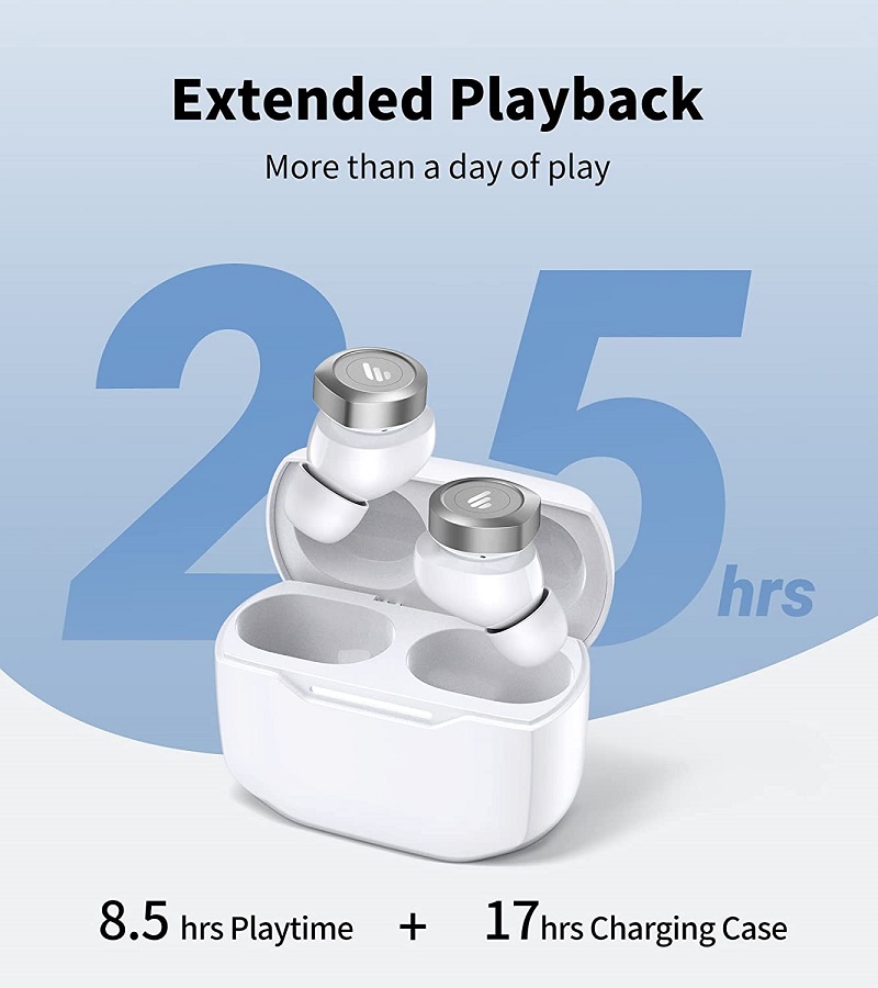 Edifier W240TN Active Noise Cancellation Earbuds - White