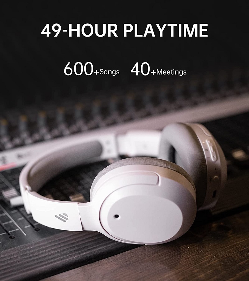 Edifier W820NB Hybrid Active Noise Cancelling Headphones - White