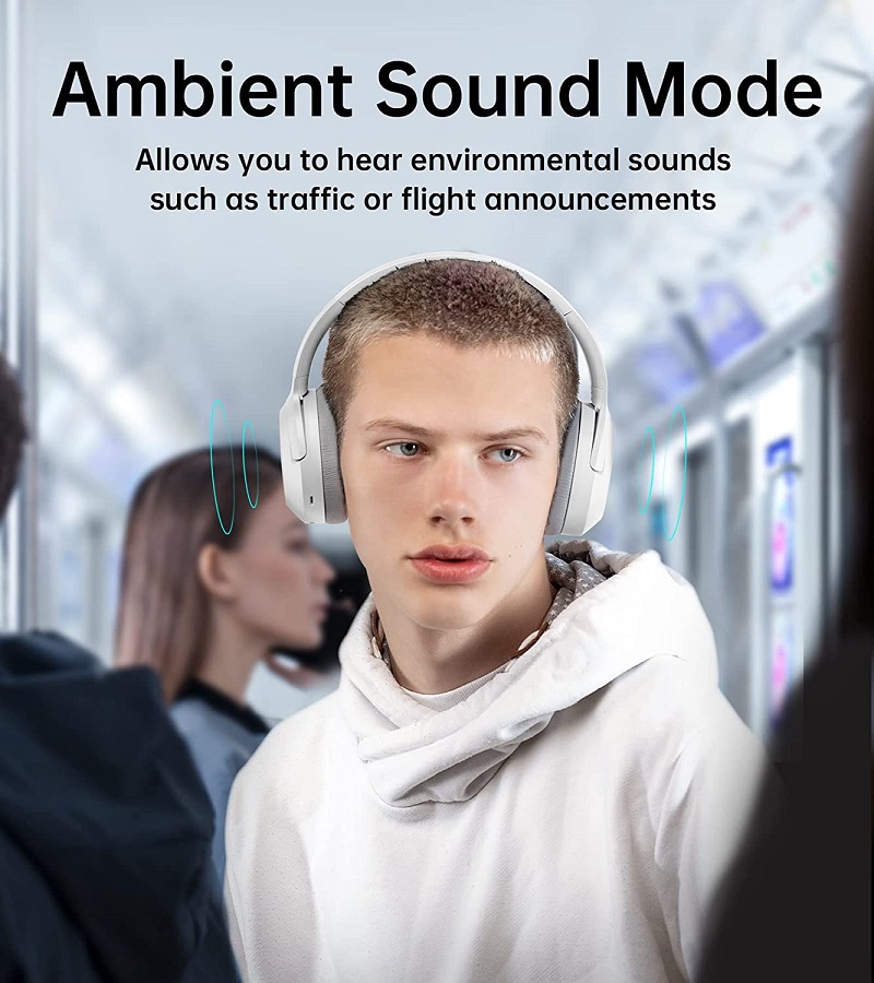 Edifier W820NB Hybrid Active Noise Cancelling Headphones - White