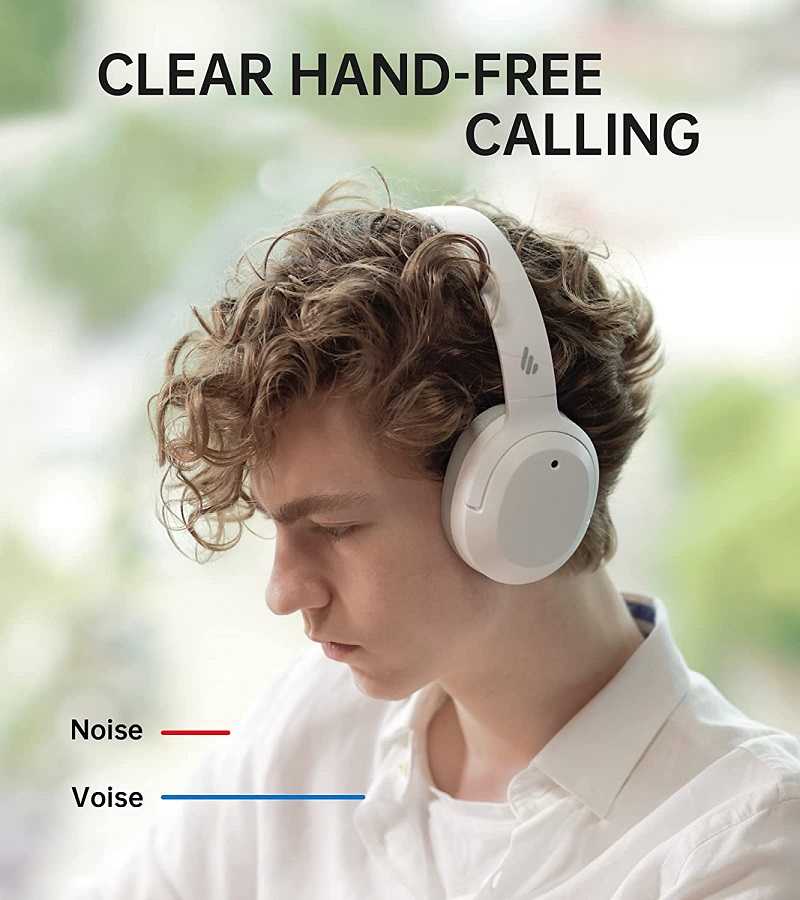 Edifier W820NB Hybrid Active Noise Cancelling Headphones - White