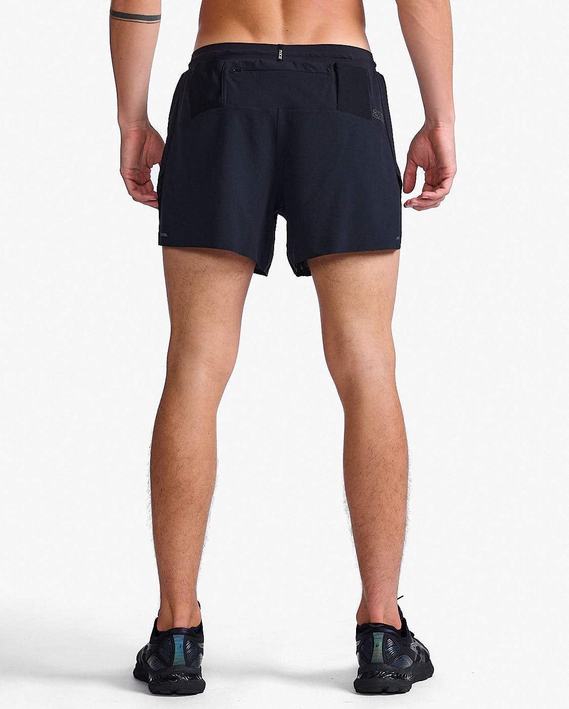 2XU Light Speed Stash 5 Inch Short-Black/Black Reflective  MR6951B