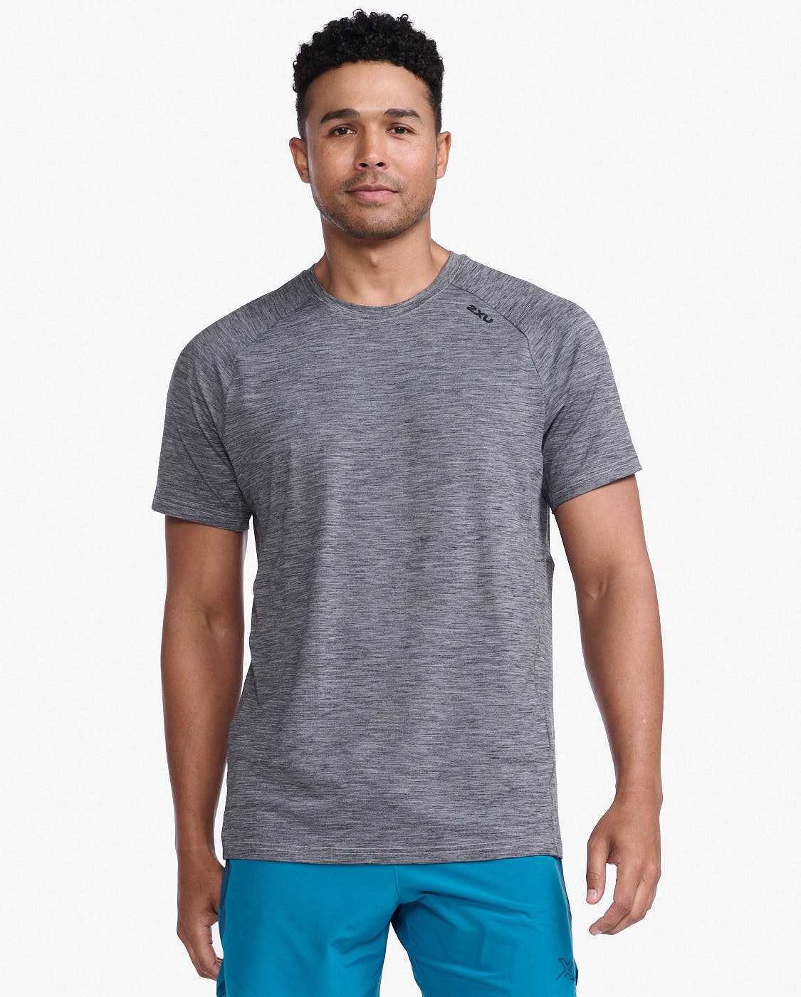 2XU Motion Tee-Harbor Mist/Black MR7158A