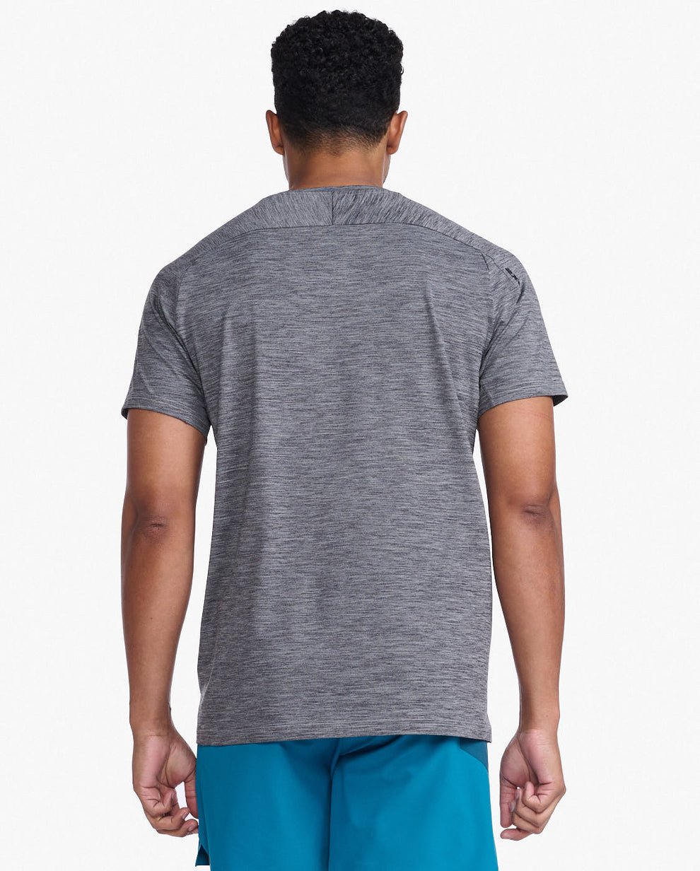 2XU Motion Tee-Harbor Mist/Black MR7158A